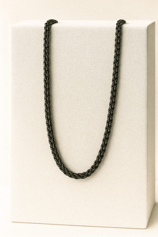 Stylish Black Silver Chain For Men Heavy Curb Designs Stainless Steel Necklace Black Chain For Men Boys Mens Jewellery