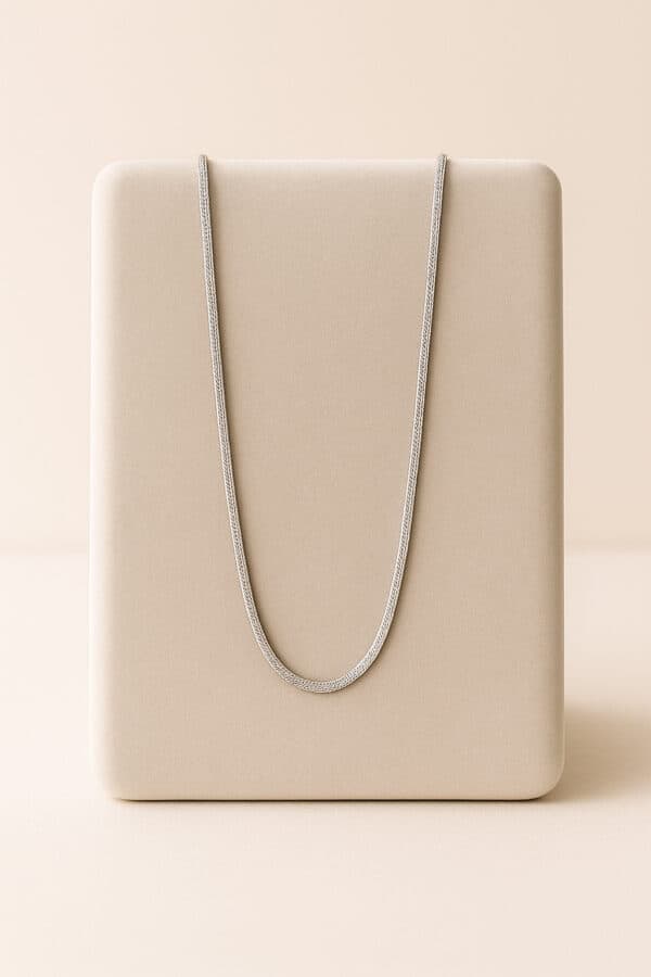 Aarvx Men Smooth mesh chain Necklace
