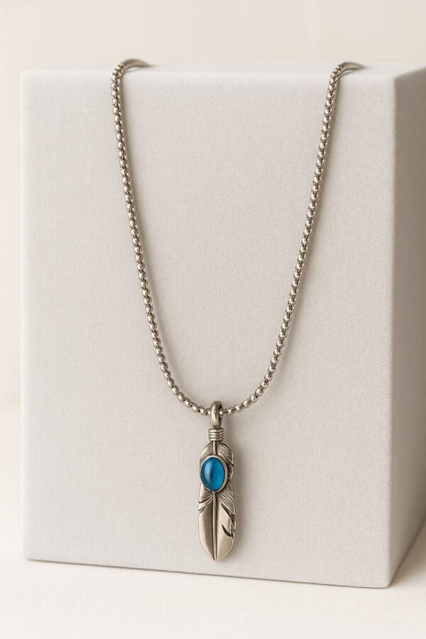 Aarvx Men's Feather Spirit Pendant