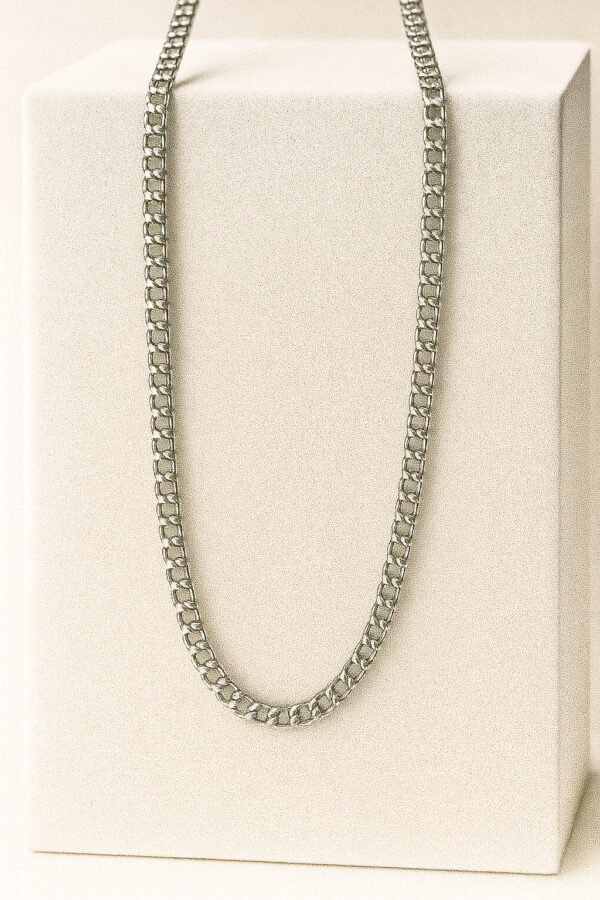 Aarvx Men's Box Chain Necklace – Bold & Durable Stainless Steel Design for Everyday Elegance
