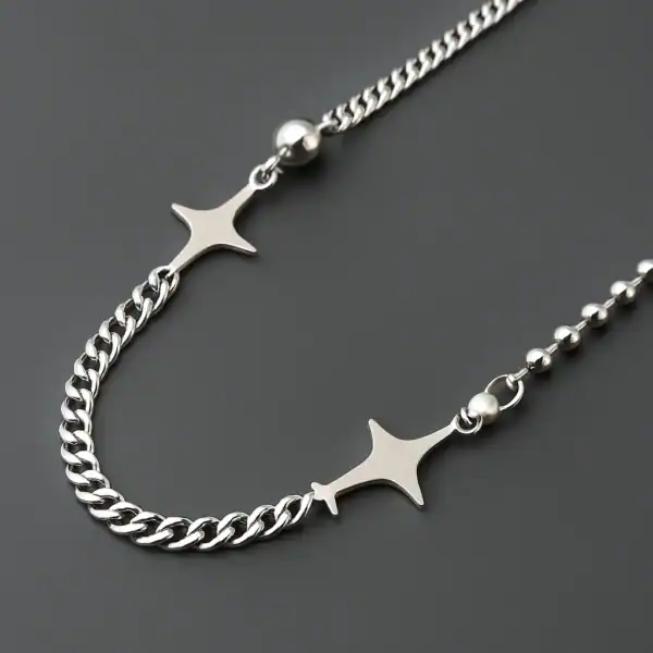 Dual Diamond Icon Chain
