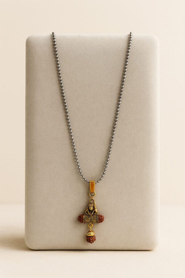 Aarvx Shiv Rudraksha Chain – Sacred Vibes in a Modern Finish